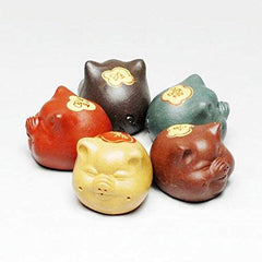 Five Blessing Pigs Teapet Set - Clay Fortune Collection