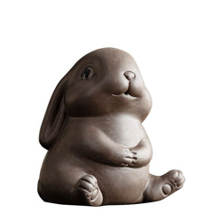 Small Rabbit Tea Companion - Ceramic Zisha Tea Pet for Tea Tray