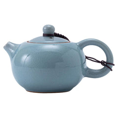 Sky Blue Crackle Glaze Teapot - Porcelain Loose Leaf Brewer