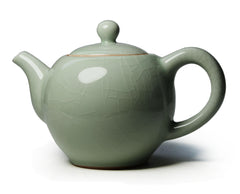 Ice Crackle Glaze Ceramic Teapot - 9oz Traditional Porcelain Teapot