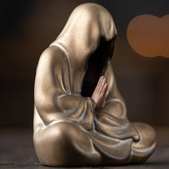 Faceless Zen Clay Tea Companion - Meditation Statue for Tea Table