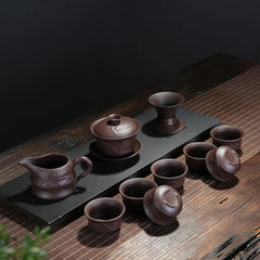 Handmade Zisha Gaiwan - 170ml Porcelain Kungfu Tea Bowl