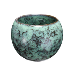 Glaze-Transformation Teacup - 5oz Handmade Ceramic Cup without Handle
