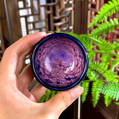 Small Purple Jianzhan Tea Cup - 2.7oz Kiln-Fired Ceramic Teacup