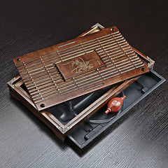 Wooden Gongfu Tea Table Set - Drawer-Type Drainage Tray