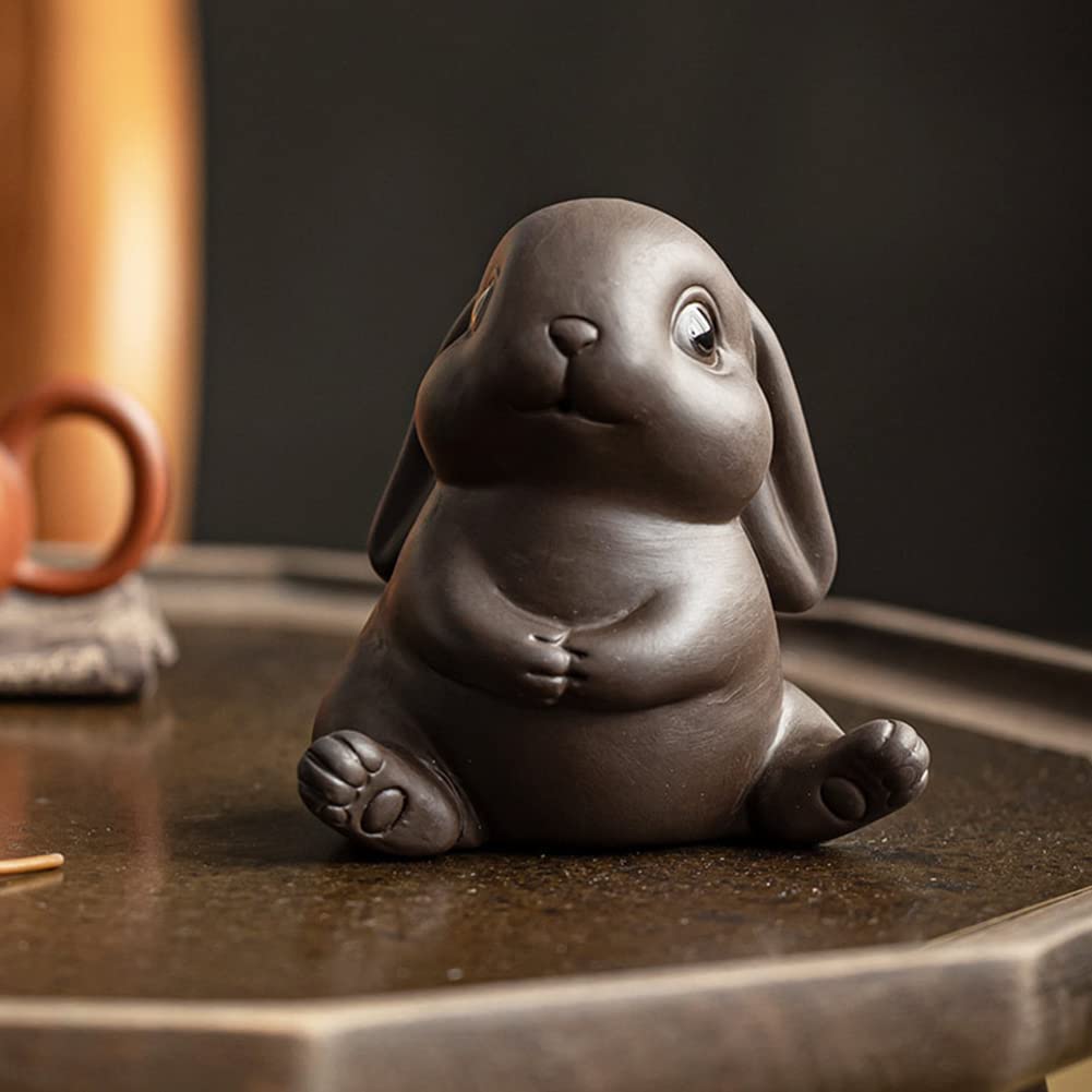 Small Rabbit Tea Companion - Ceramic Zisha Tea Pet for Tea Tray