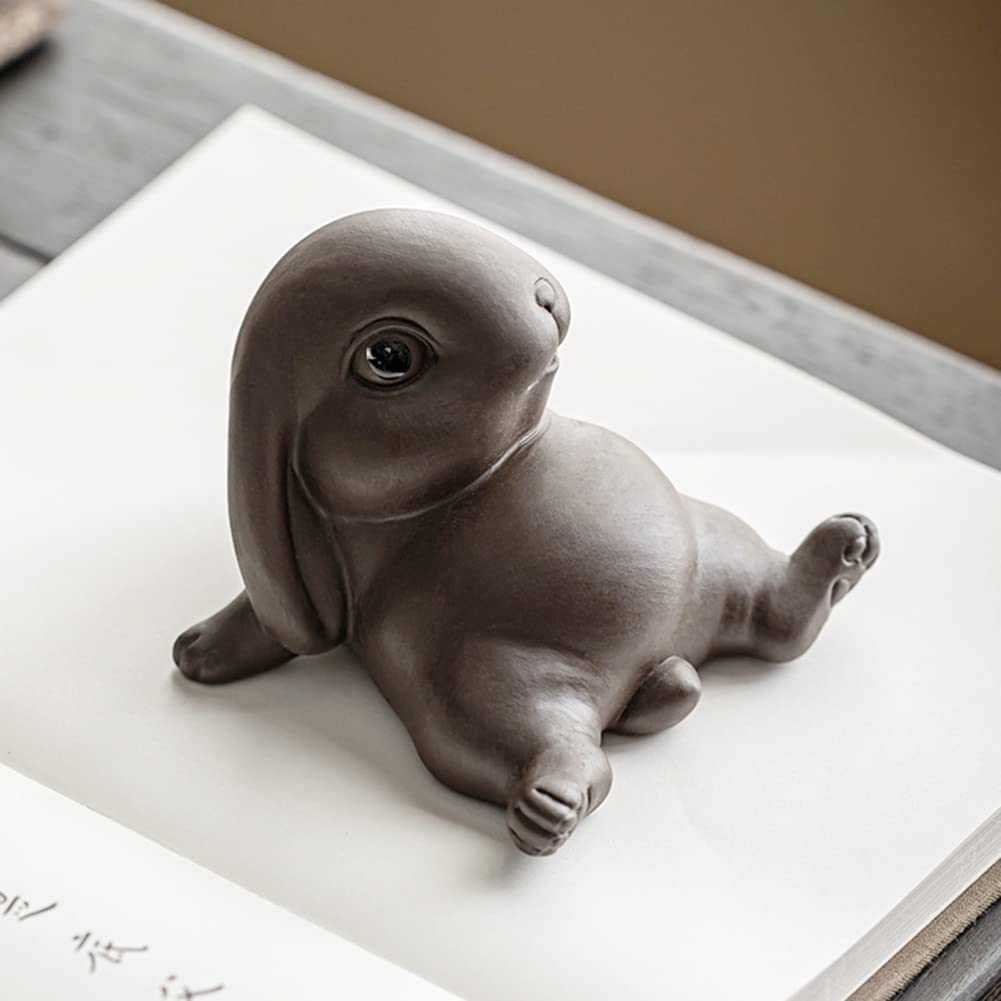 Small Rabbit Tea Companion - Ceramic Zisha Tea Pet for Tea Tray