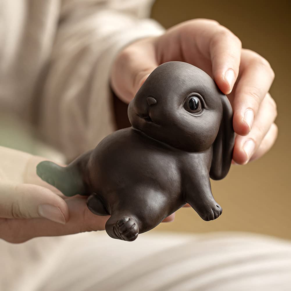Small Rabbit Tea Companion - Ceramic Zisha Tea Pet for Tea Tray