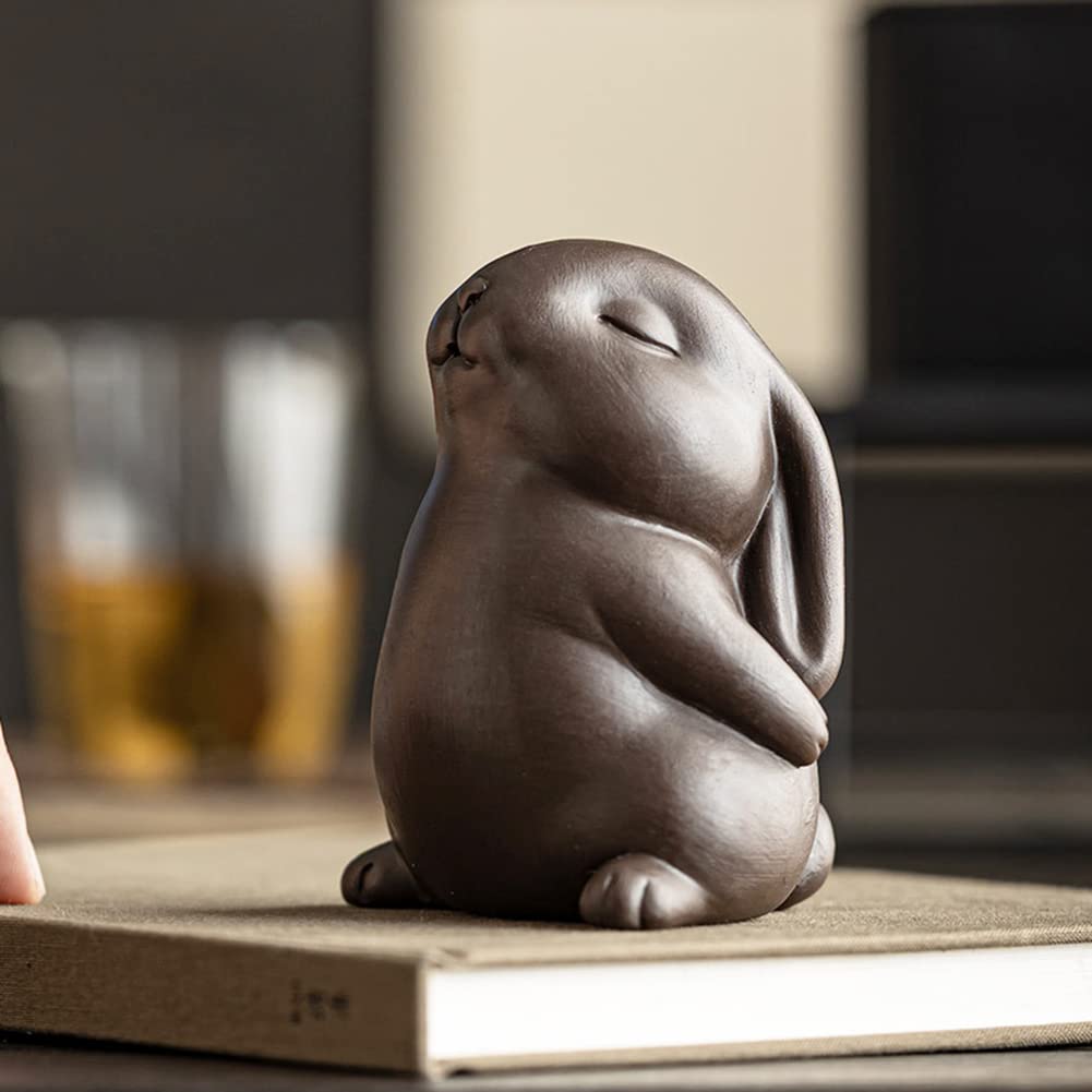 Small Rabbit Tea Companion - Ceramic Zisha Tea Pet for Tea Tray