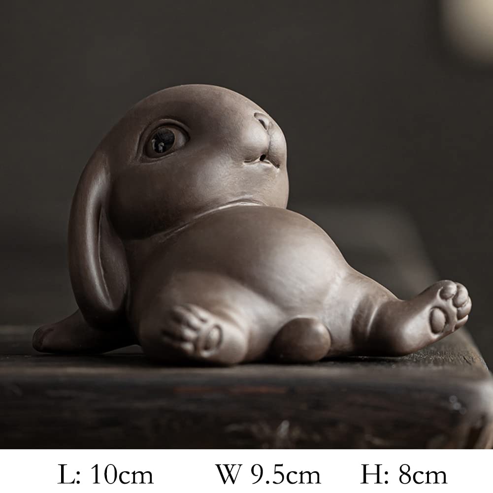 Small Rabbit Tea Companion - Ceramic Zisha Tea Pet for Tea Tray