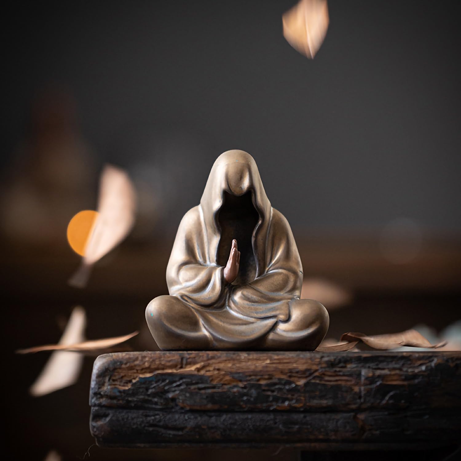Faceless Zen Clay Tea Companion - Meditation Statue for Tea Table