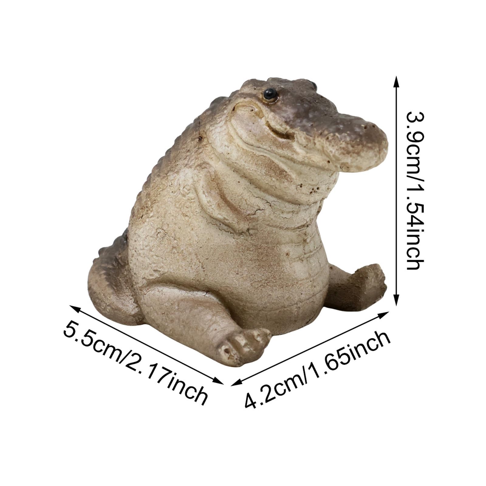 Small Crocodile Tea Companion - Resin Figurine for Tea Ceremony