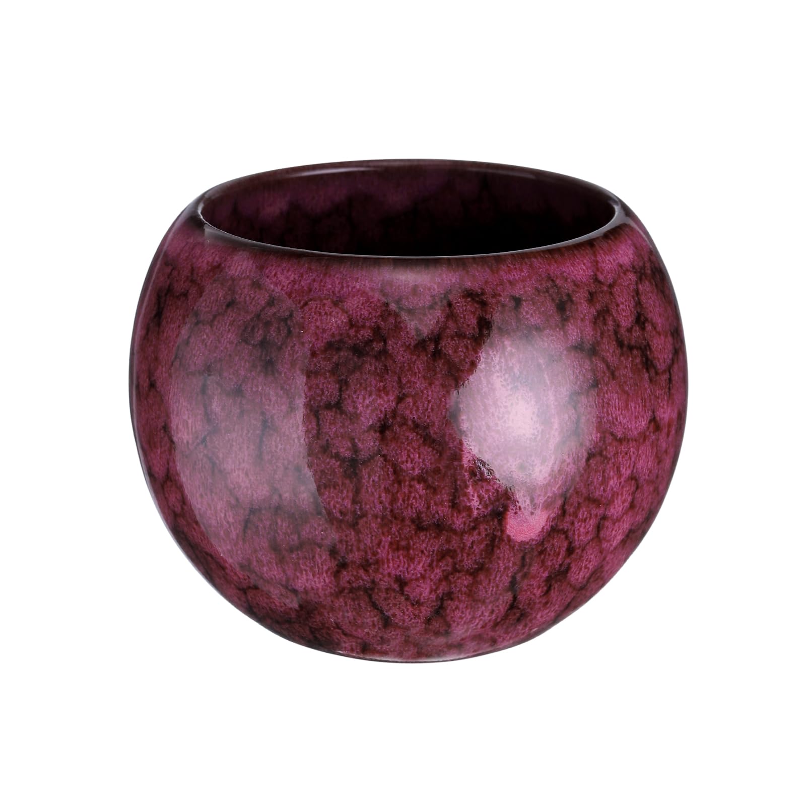 Glaze-Transformation Teacup - 5oz Handmade Ceramic Cup without Handle