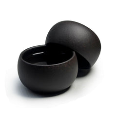 Black Jingang Zisha Tea Cups - 2pc 50ml Gongfu Set