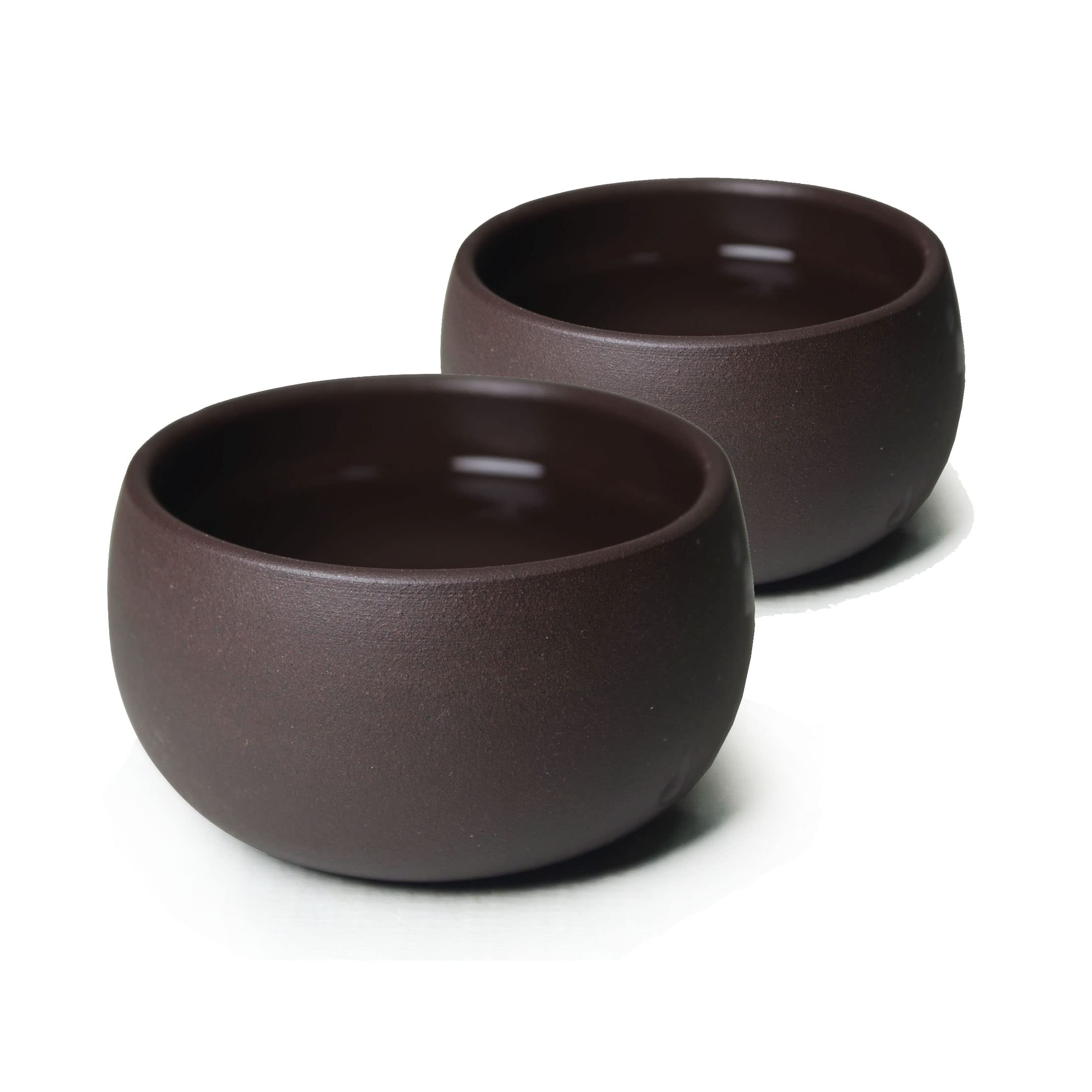 Black Jingang Zisha Tea Cups - 2pc 50ml Gongfu Set