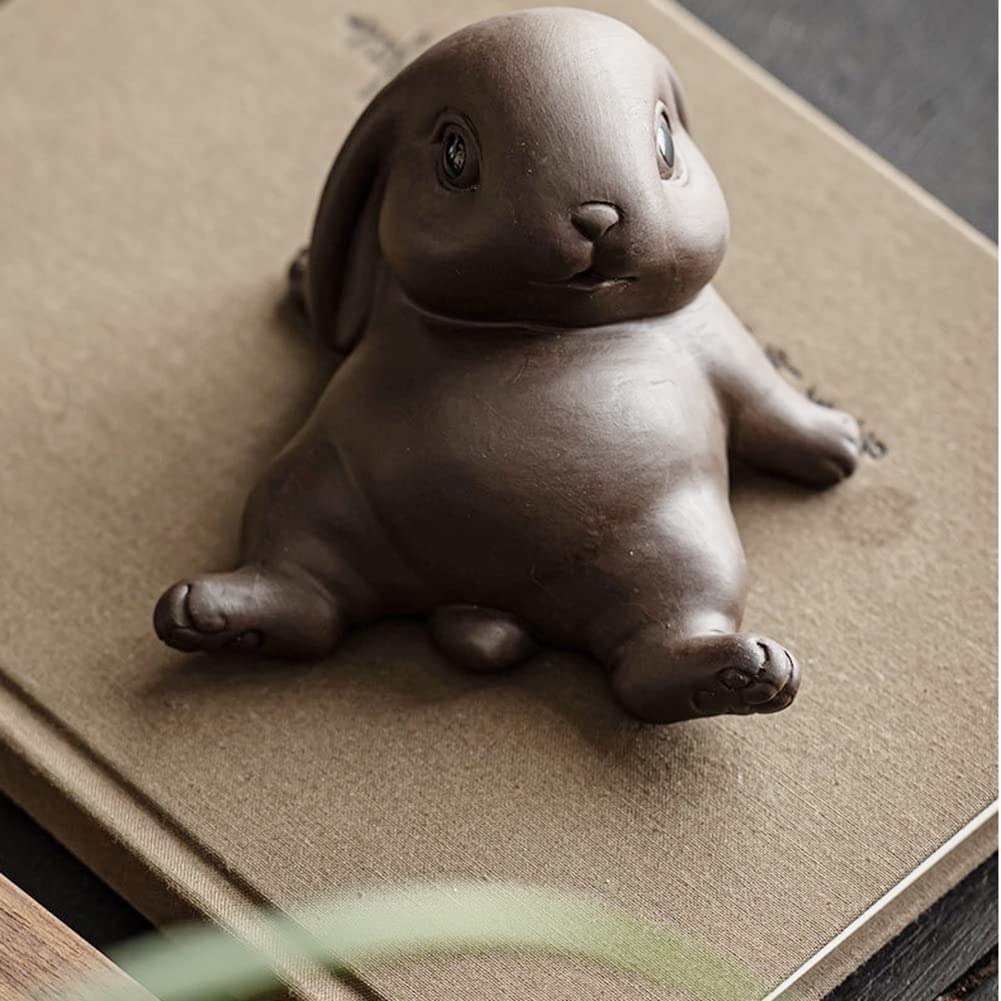 Small Rabbit Tea Companion - Ceramic Zisha Tea Pet for Tea Tray