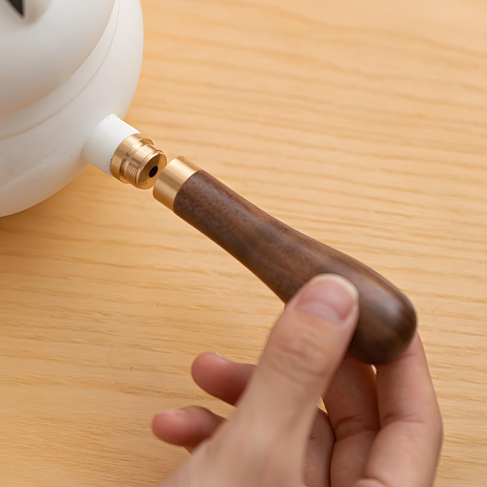 Panda Companion Travel Tea Set - Ceramic Pot with 2 Cups & Anti-Scald Handle