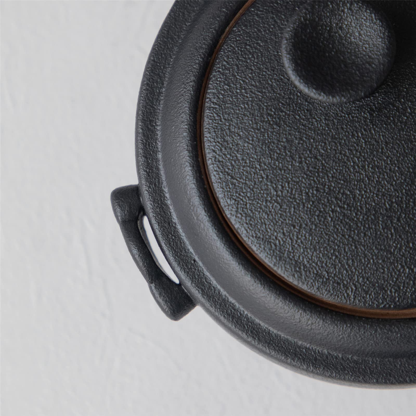 Solo Black Gaiwan Tea Set - Portable Ceramic Cup with Anti-Scald Handle