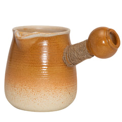 Ceramic Stovetop Teapot - 600ml Eagle-Spout Kettle for Charcoal & Grill