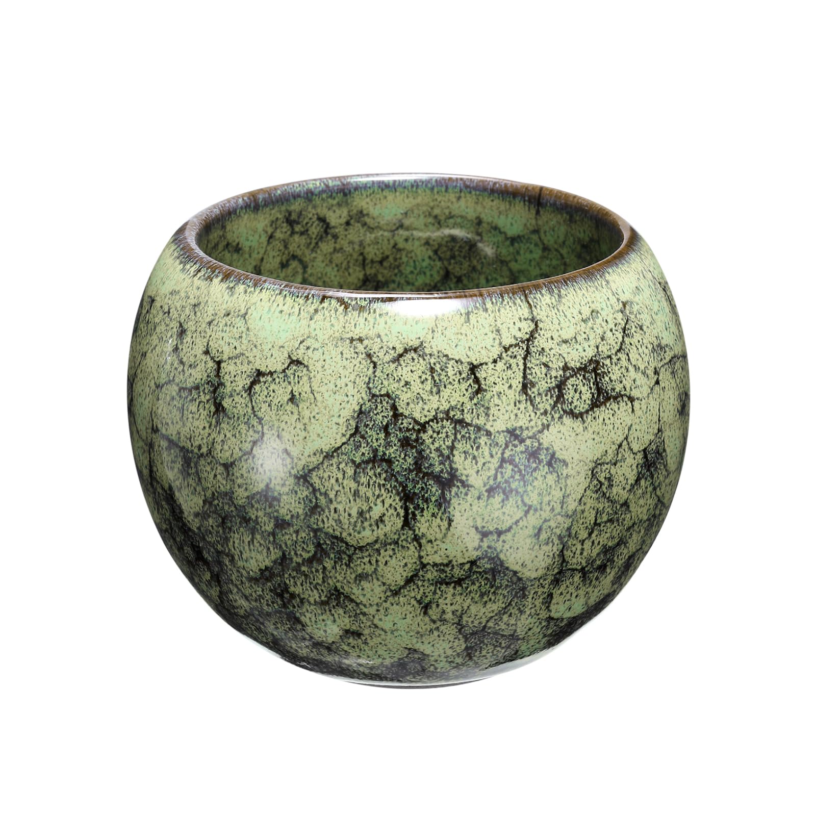 Glaze-Transformation Teacup - 5oz Handmade Ceramic Cup without Handle