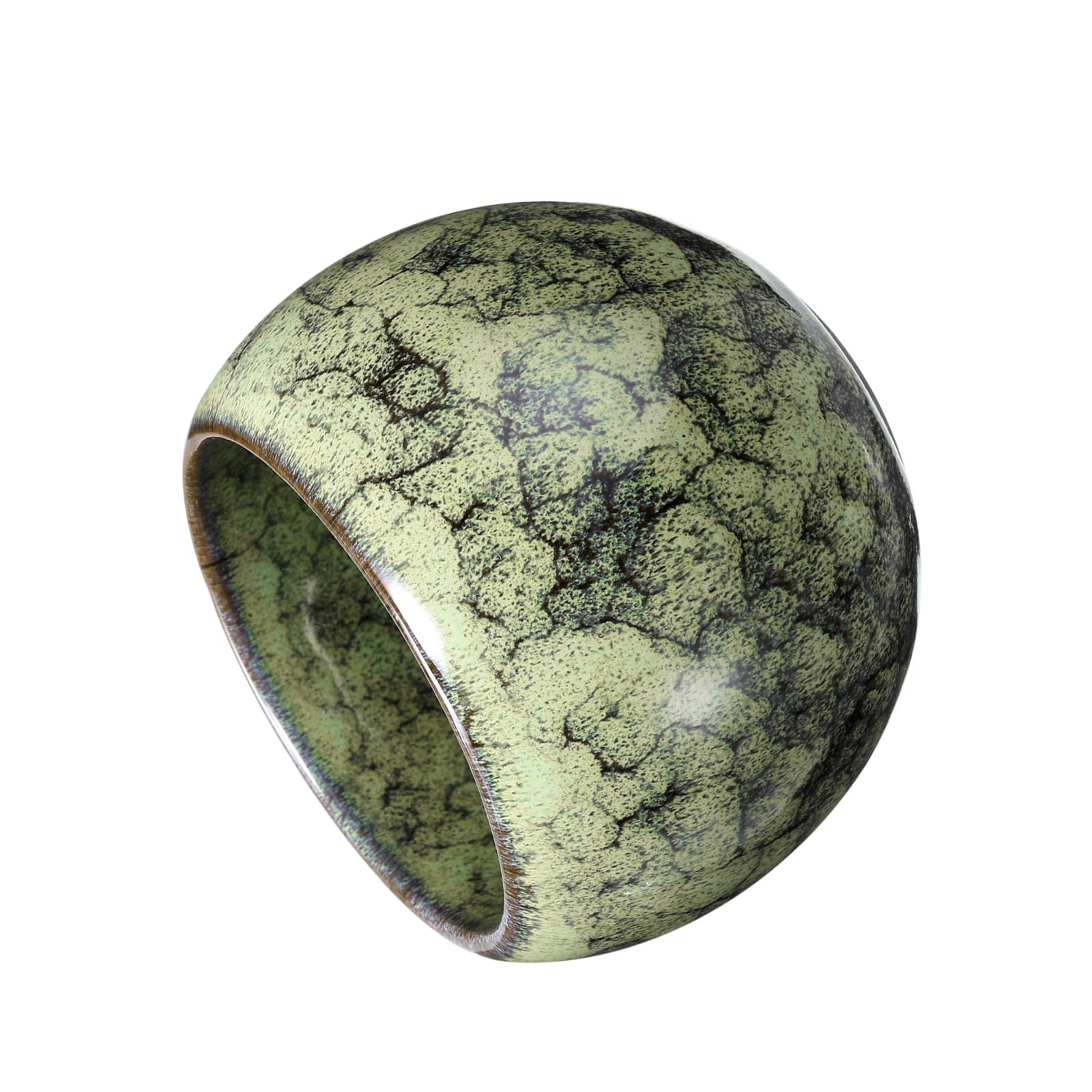 Glaze-Transformation Teacup - 5oz Handmade Ceramic Cup without Handle