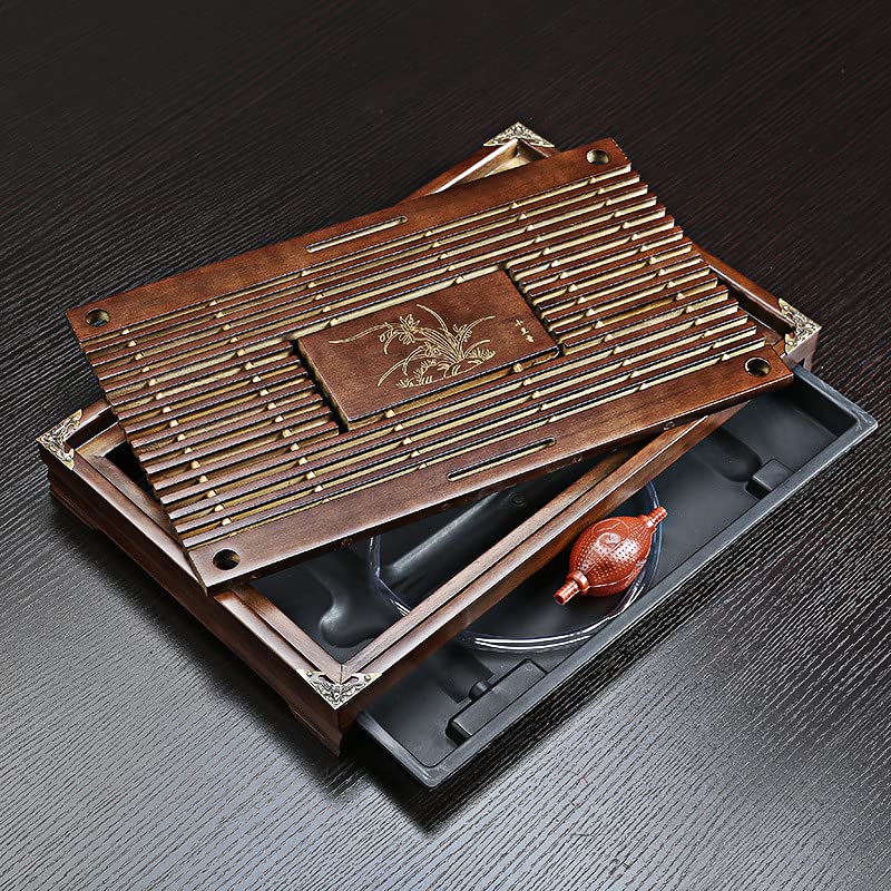 Wooden Gongfu Tea Table Set - Drawer-Type Drainage Tray