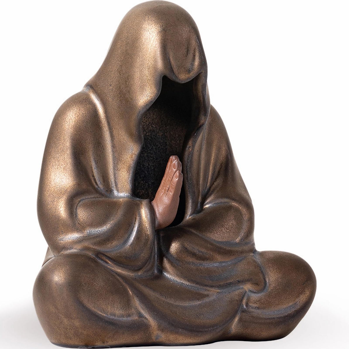 Faceless Zen Clay Tea Companion - Meditation Statue for Tea Table